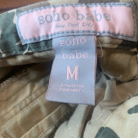 Women’s’ cargo camouflage elastic waist pants so. M - Picture 4 of 10